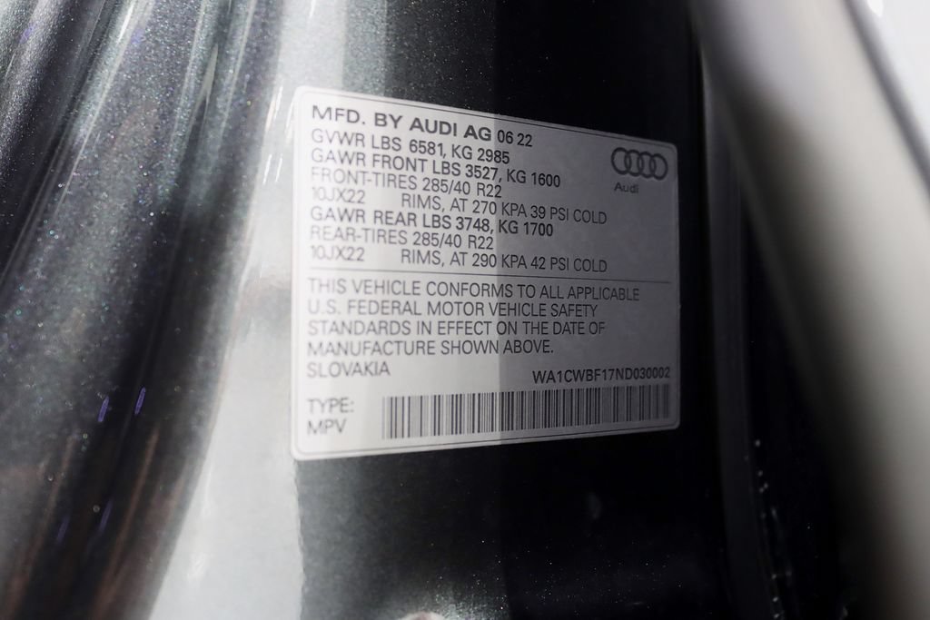 Used 2022 Audi SQ8 Prestige AWD/4WD image 45