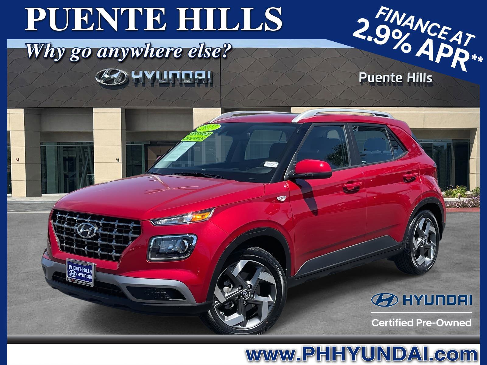 Certified 2022 Hyundai Venue SEL