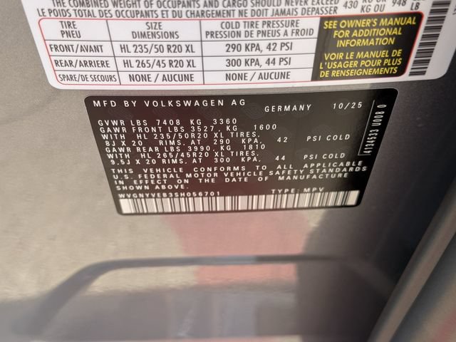 New 2025 Volkswagen ID. Buzz Pro S Plus AWD/4WD image 20