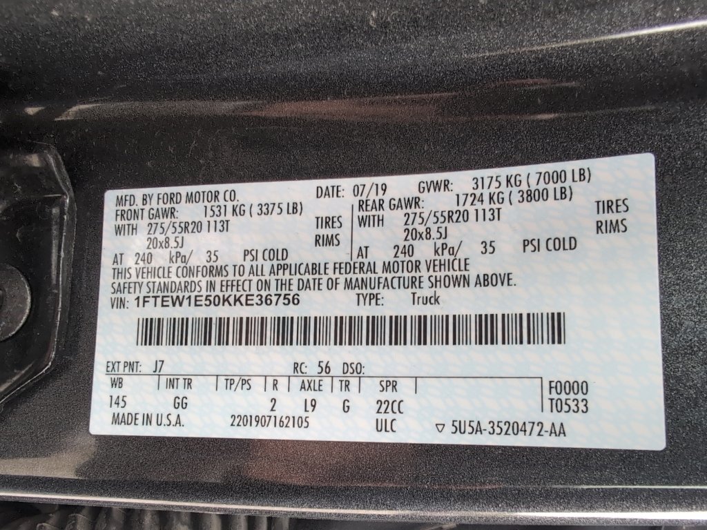 Used 2019 Ford F150 XL w/ Equipment Group 101A Mid AWD/4WD image 22