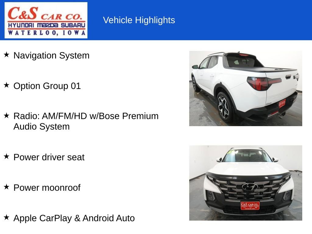 Used 2024 Hyundai Santa Cruz Limited image 7
