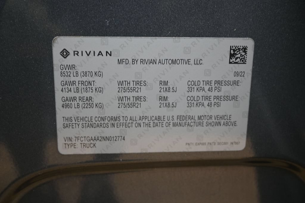Used 2022 Rivian R1T Adventure AWD/4WD image 42