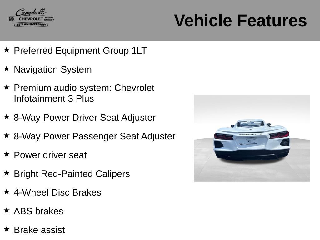 Used 2025 Chevrolet Corvette Stingray Coupe w/ 1LT RWD image 5