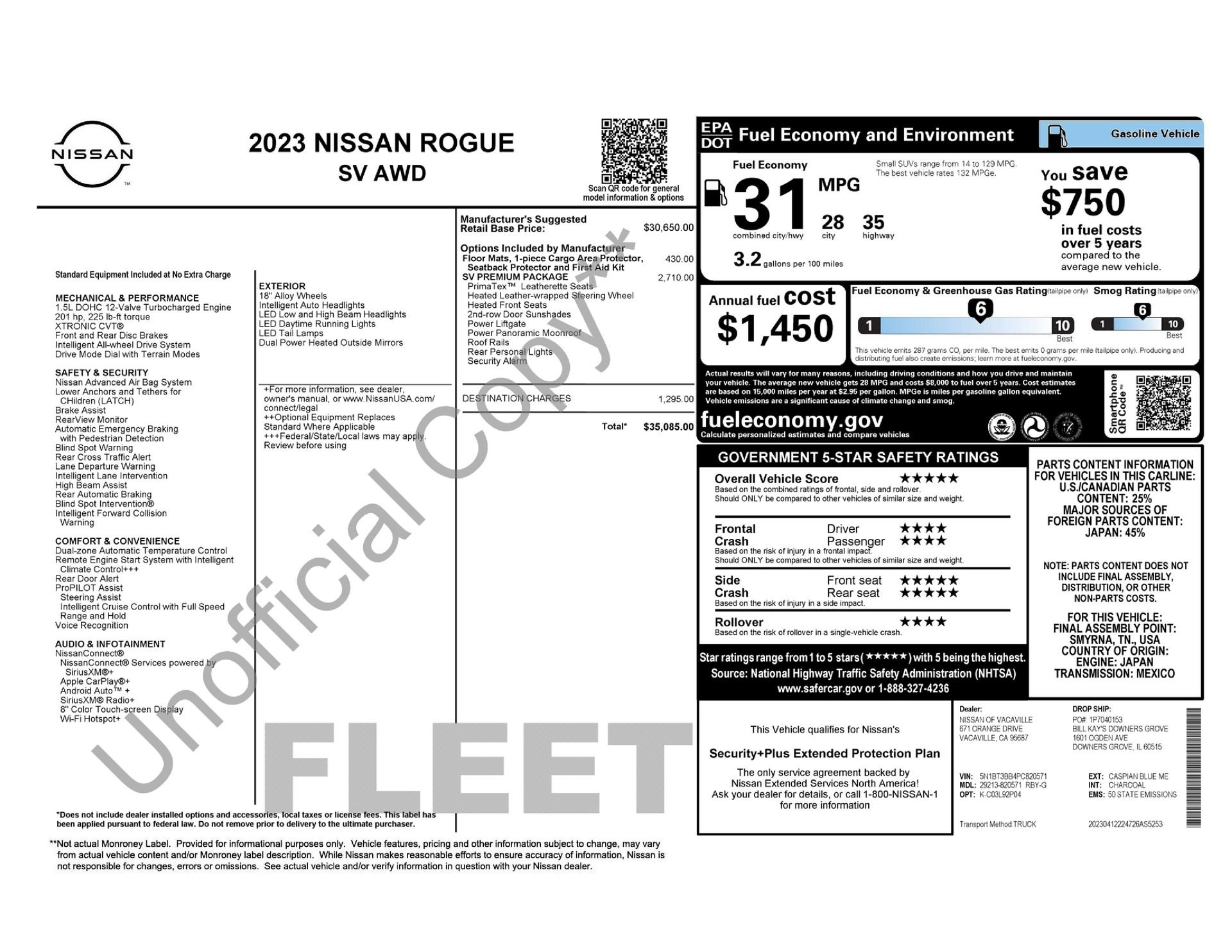 Used 2023 Nissan Rogue SV w/ SV Premium B Package image 4