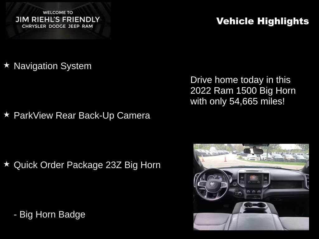Certified 2022 RAM 1500 Big Horn AWD/4WD image 5