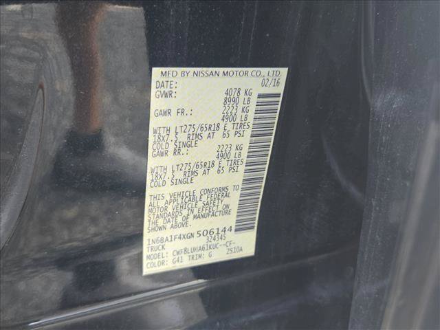 Used 2016 Nissan Titan PRO-4X AWD/4WD image 14