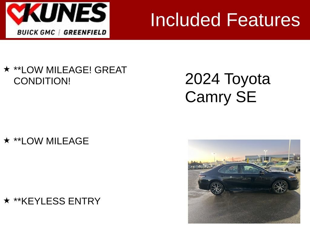 Used 2024 Toyota Camry SE image 3