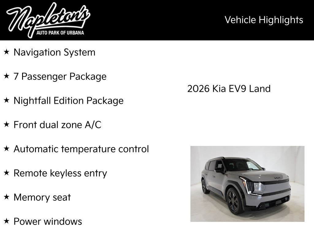 New 2026 Kia EV9 Land image 15