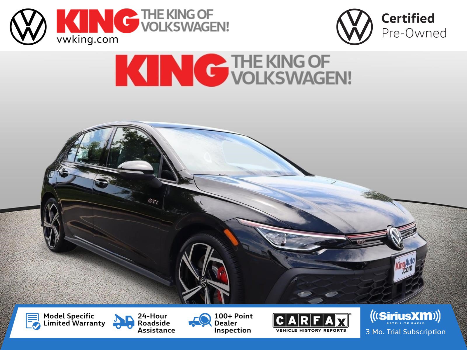 Certified 2025 Volkswagen GTI SE FWD image 1