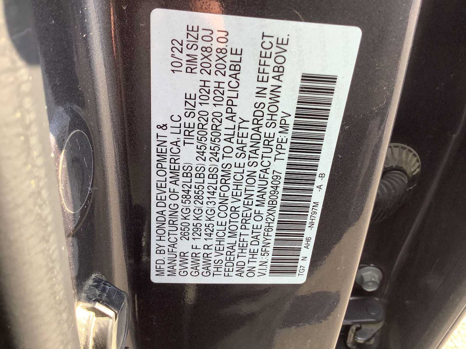 Certified 2022 Honda Pilot Special Edition image 21