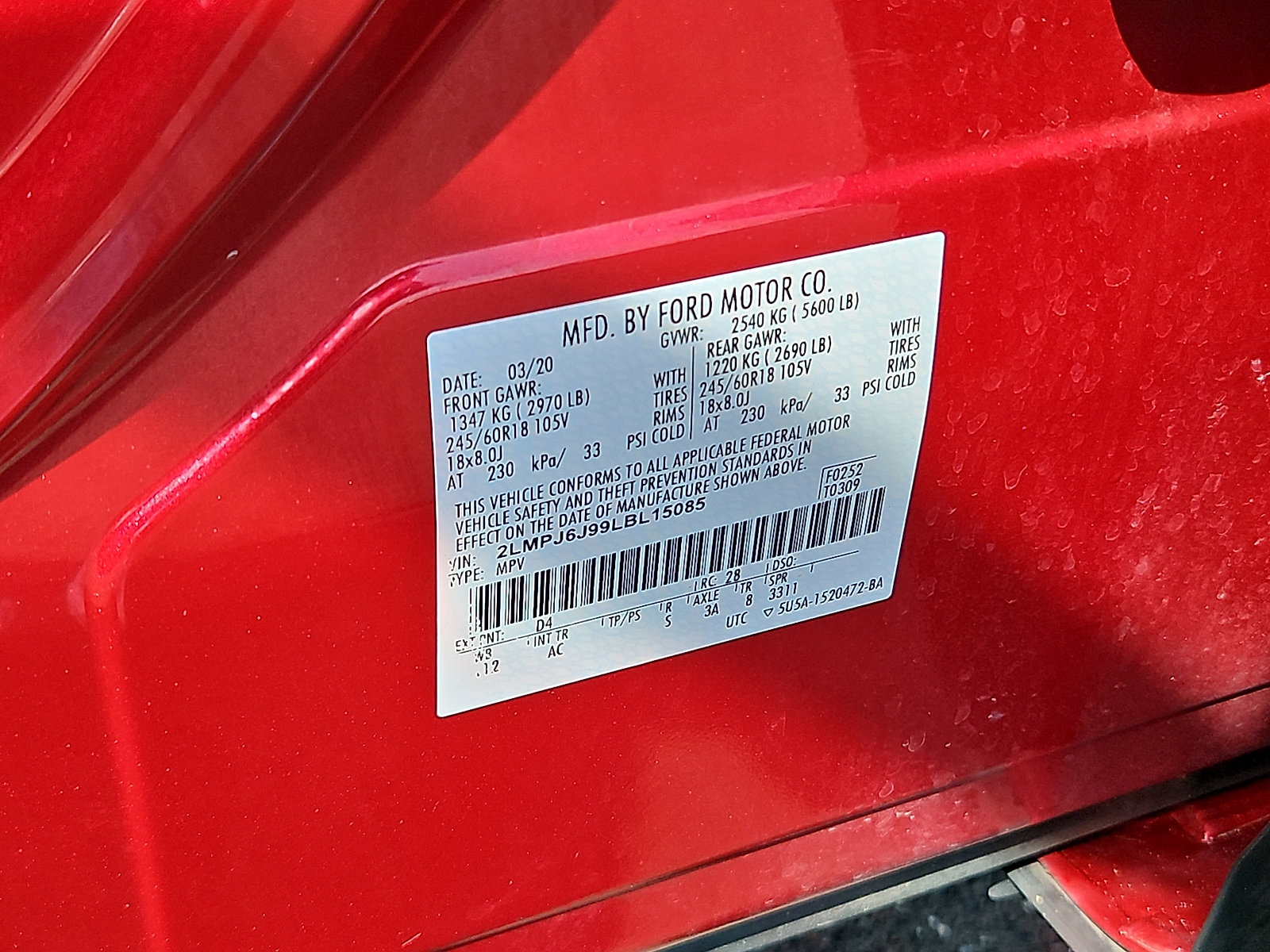 Used 2020 Lincoln Nautilus FWD w/ Equipment Group 101A image 26