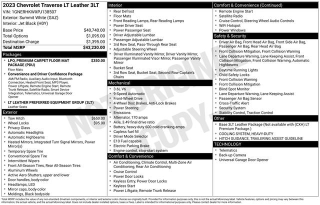 Certified 2023 Chevrolet Traverse LT image 6