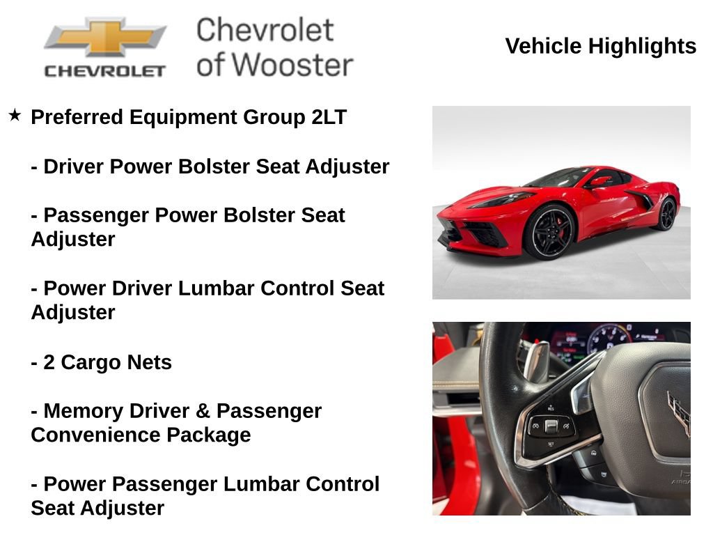 Used 2020 Chevrolet Corvette Stingray Preferred Cpe w/ 2LT Preferred Equipment Group RWD image 2