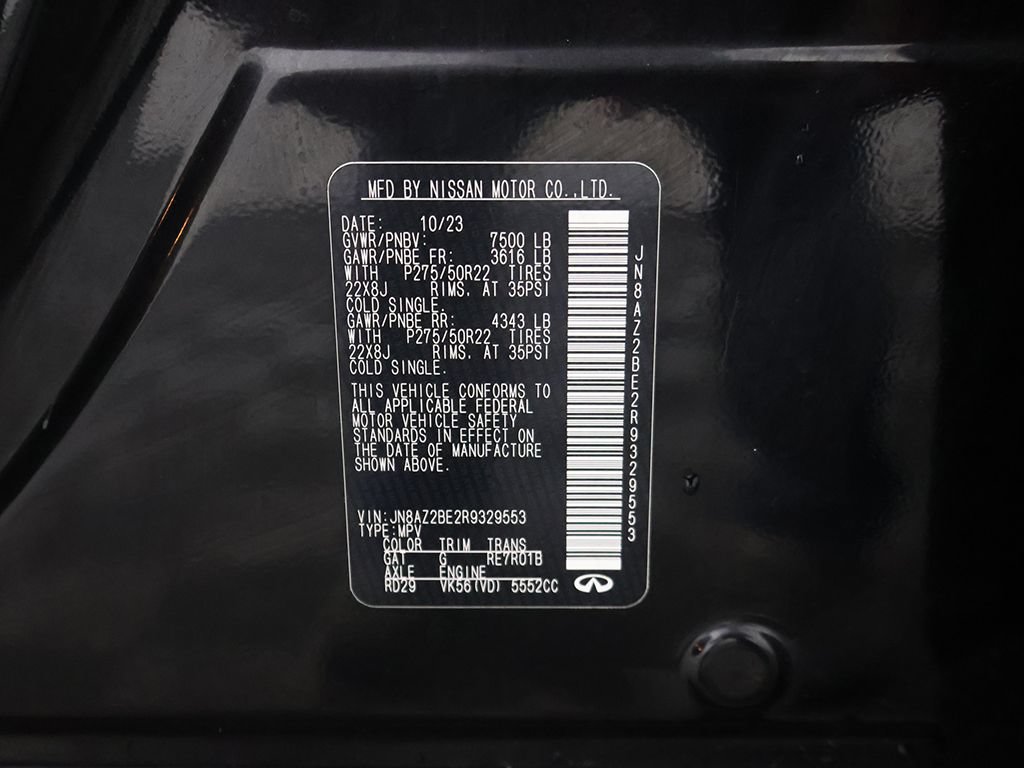 Used 2024 INFINITI QX80 Sensory AWD/4WD image 58