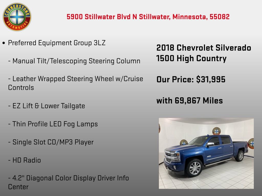 Used 2018 Chevrolet Silverado 1500 High Country image 18