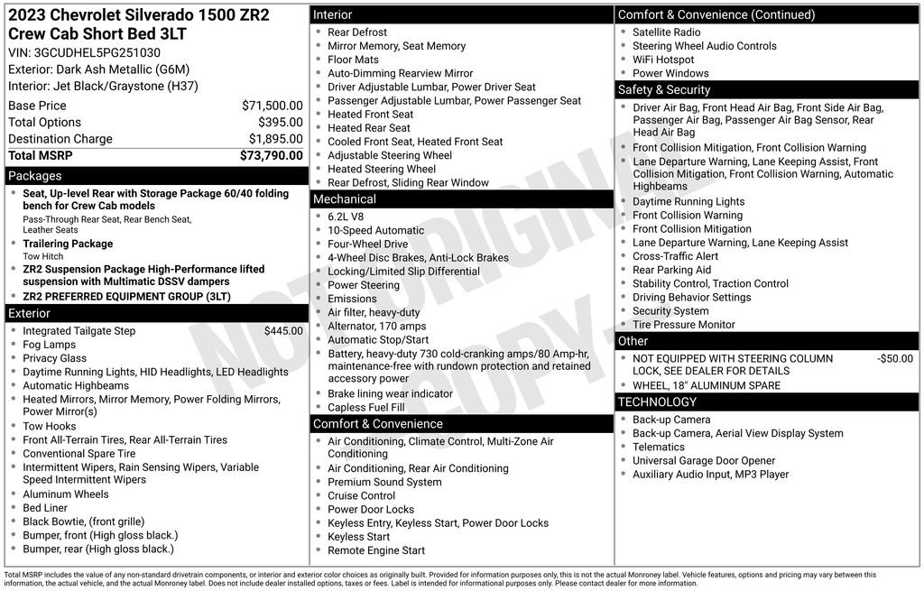 Used 2023 Chevrolet Silverado 1500 ZR2 image 10