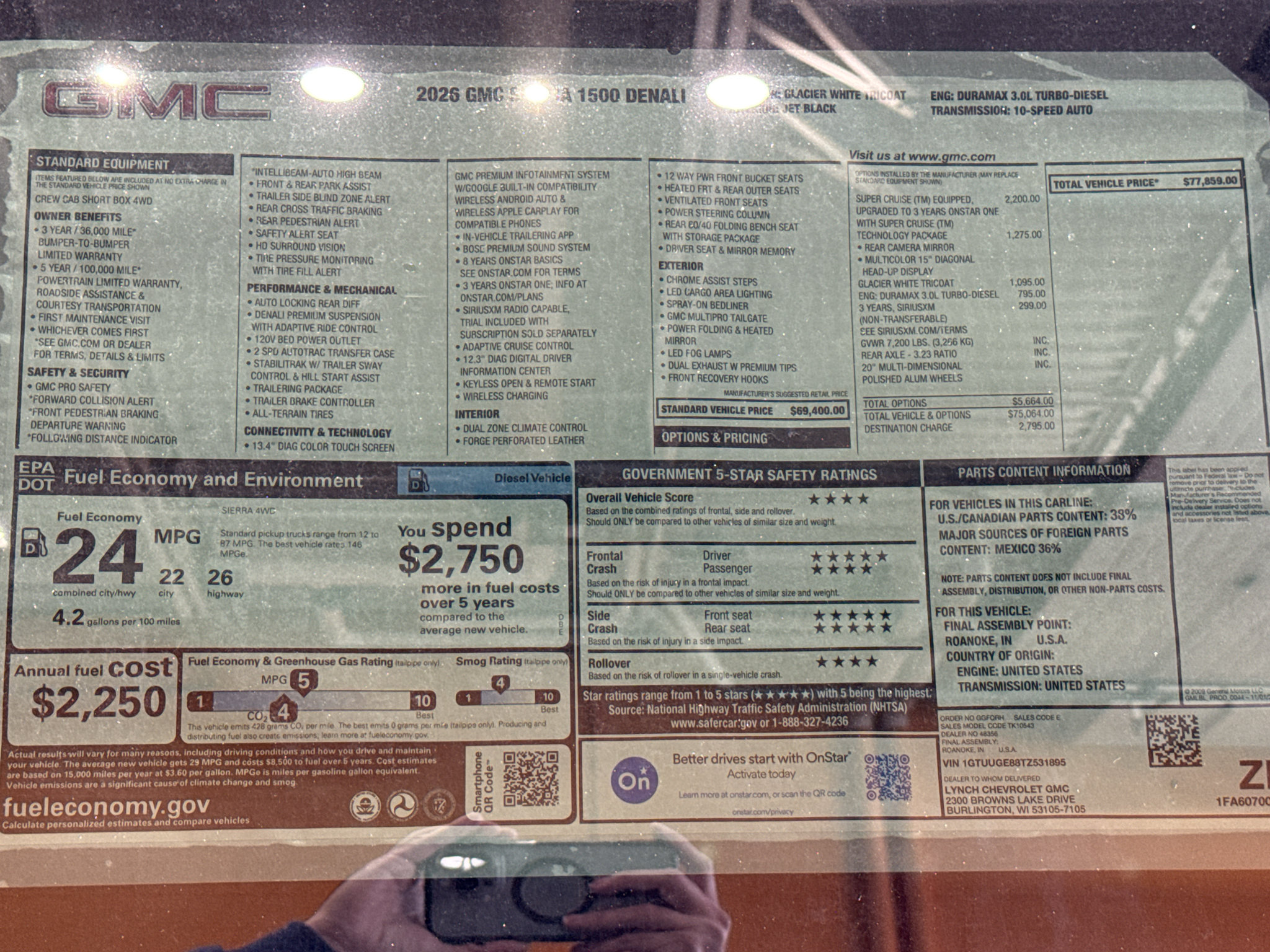 New 2026 GMC Sierra 1500 Denali w/ Technology Package AWD/4WD image 47