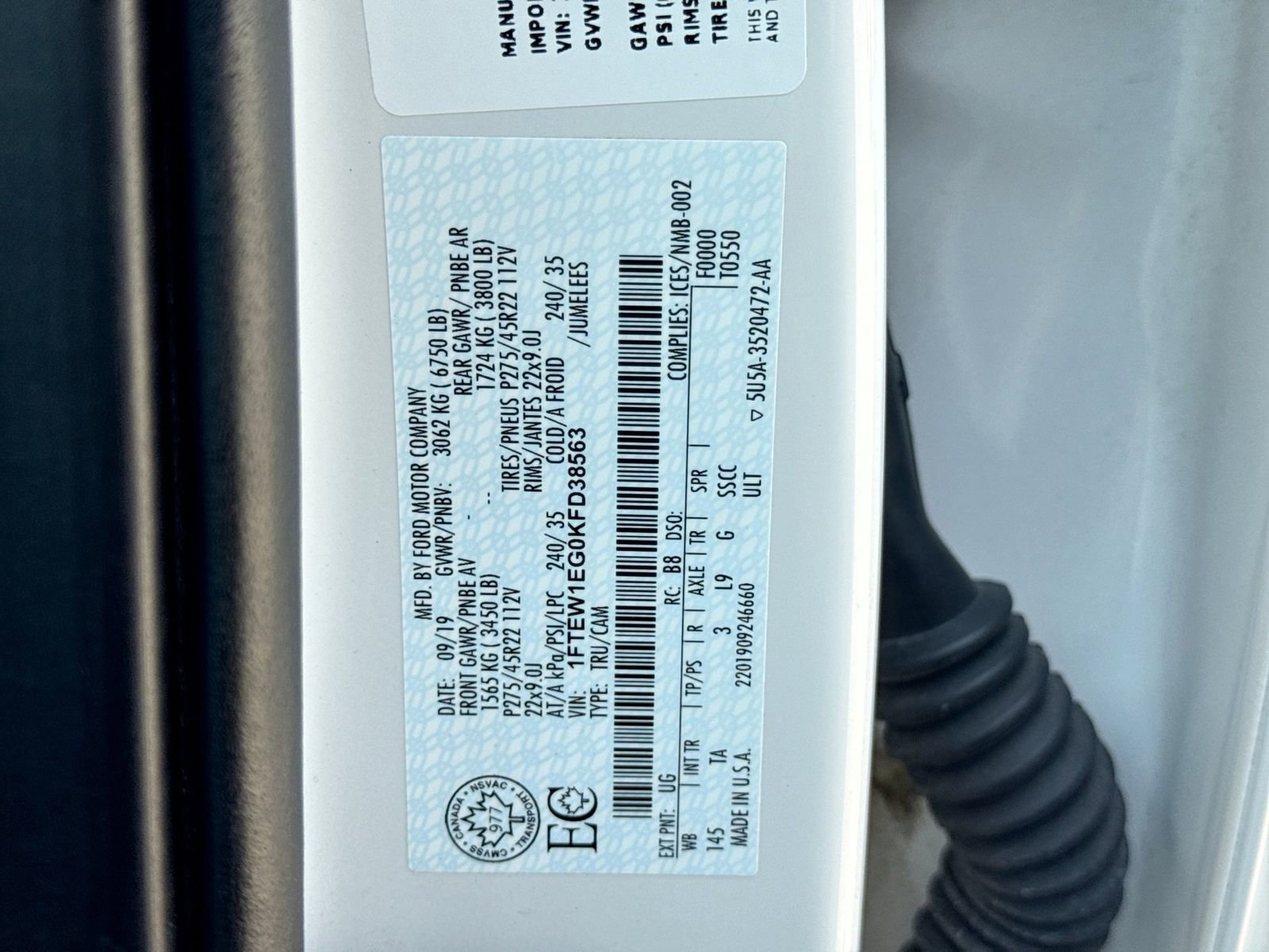 Used 2019 Ford F150 Limited AWD/4WD image 39