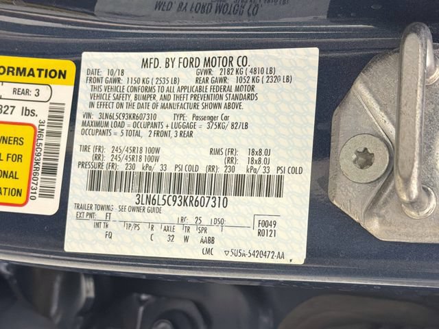 Certified 2019 Lincoln MKZ Reserve FWD image 37