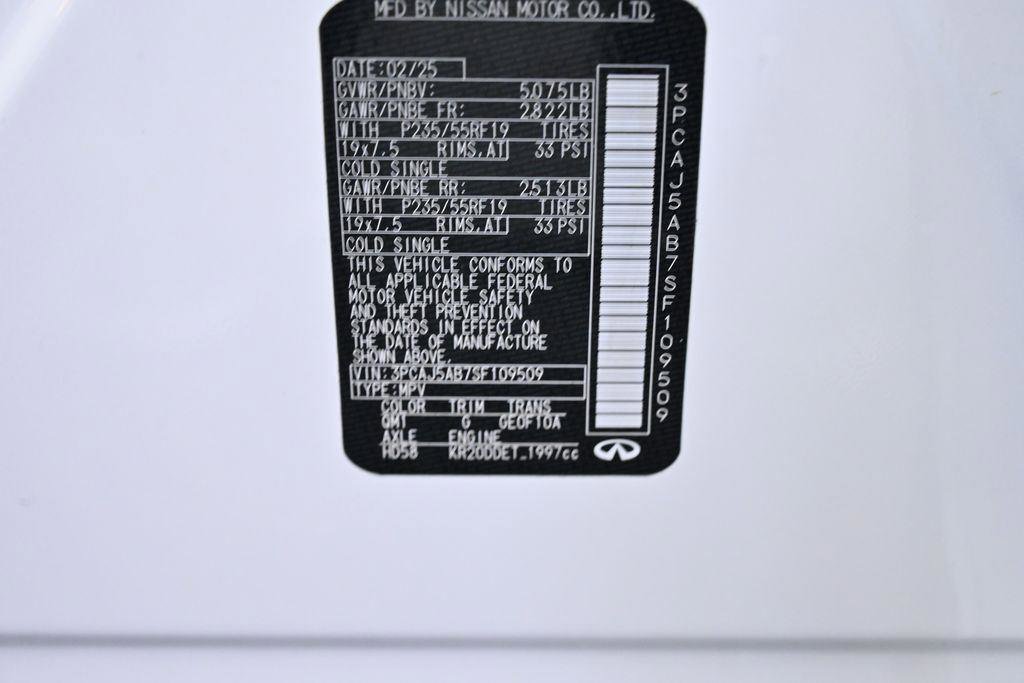 Certified 2025 INFINITI QX50 Pure image 33