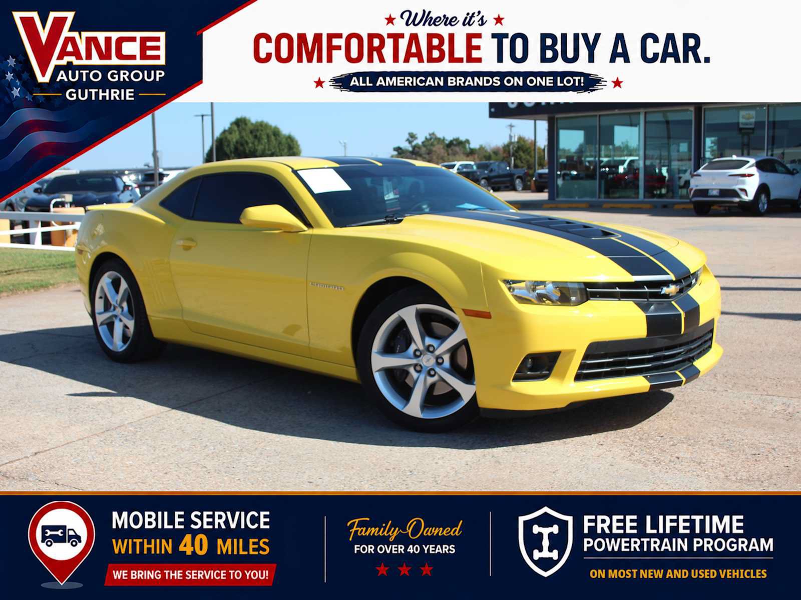 Used 2015 Chevrolet Camaro SS RWD image 1