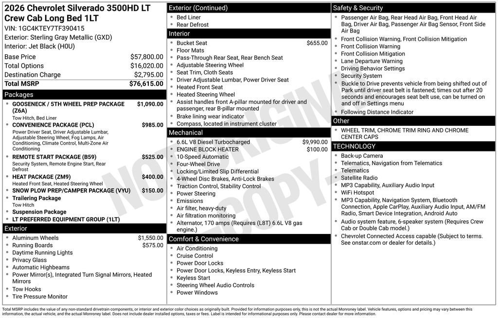 New 2026 Chevrolet Silverado 3500 LT AWD/4WD image 25