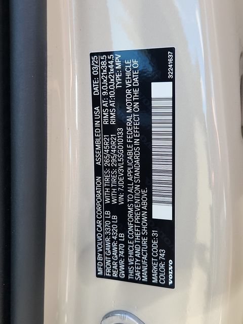 New 2025 Volvo EX90 Ultra AWD/4WD image 25