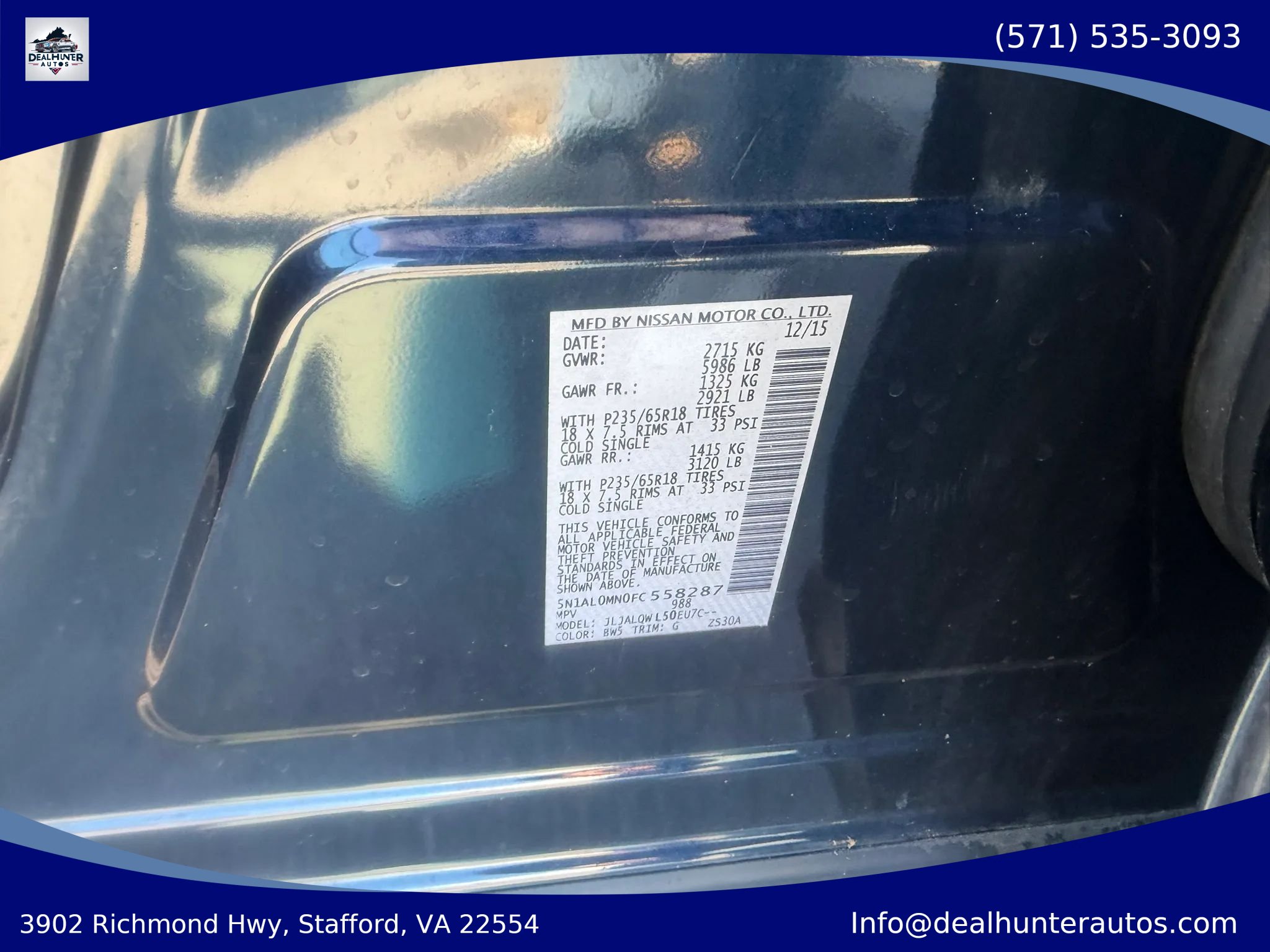 Used 2015 INFINITI QX60 FWD image 37