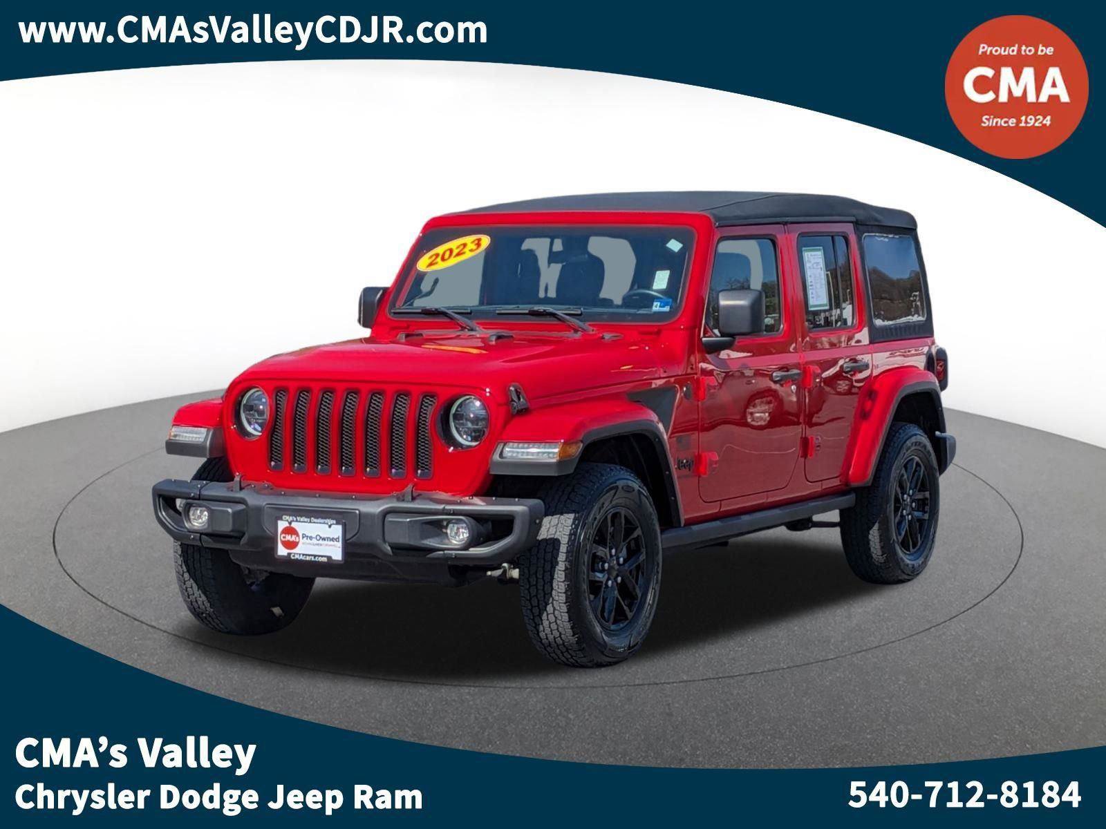Certified 2023 Jeep Wrangler Unlimited Sport w/ LED Headlamp & Fog Lamp Group AWD/4WD image 1