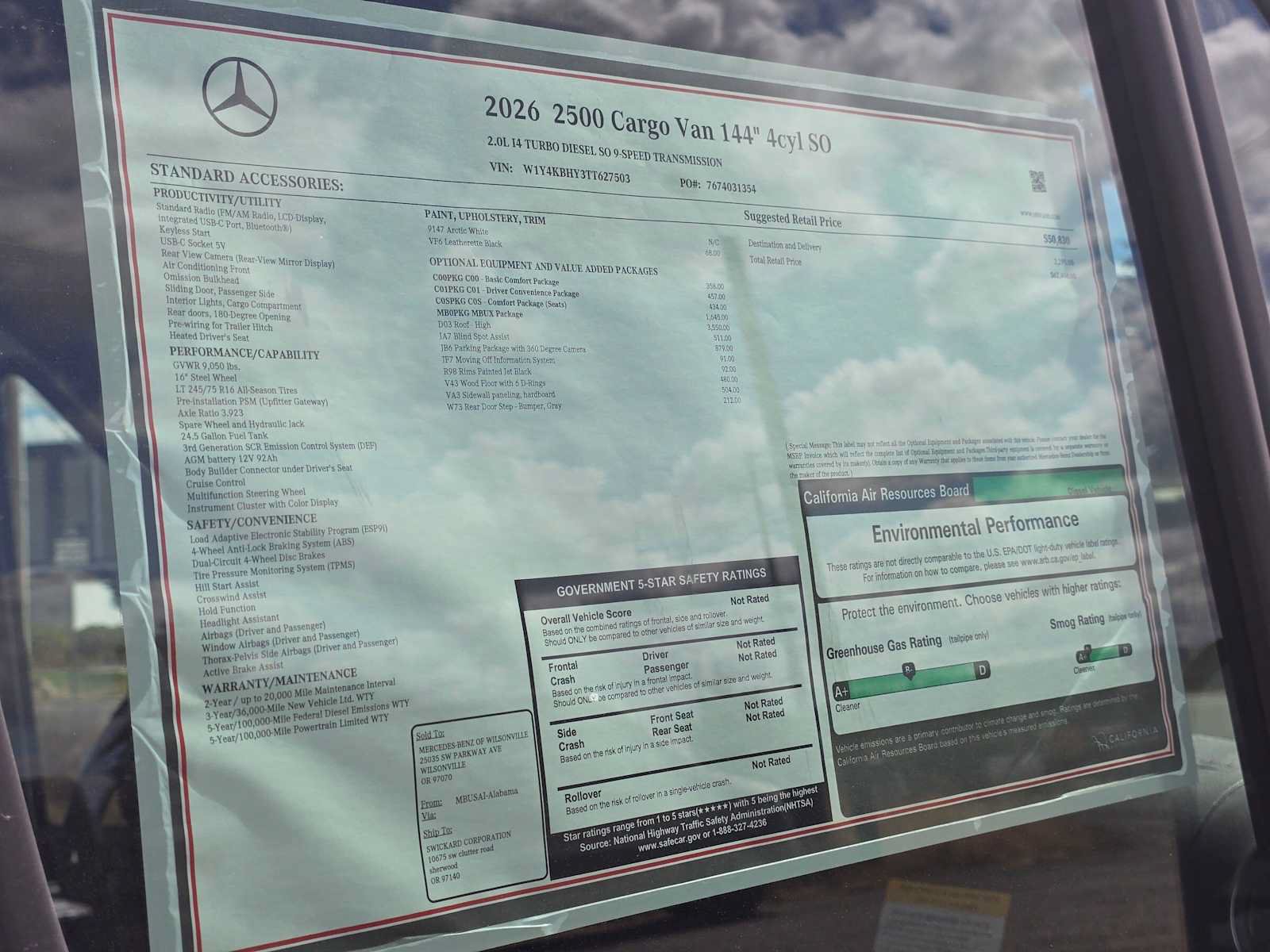 New 2026 Mercedes-Benz Sprinter 2500 image 14