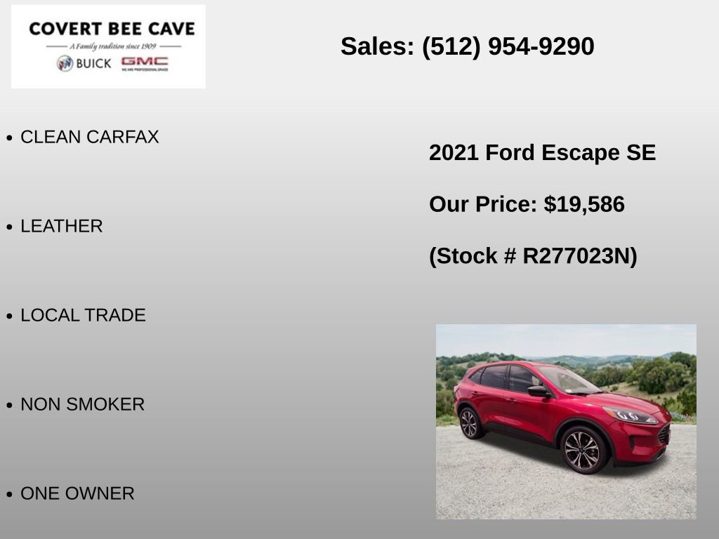 Used 2021 Ford Escape SE w/ SE Sport Appearance Package FWD image 6