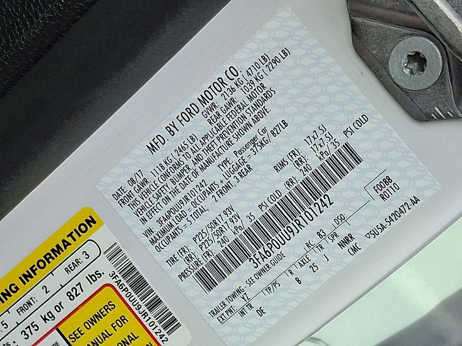 Used 2018 Ford Fusion S image 37