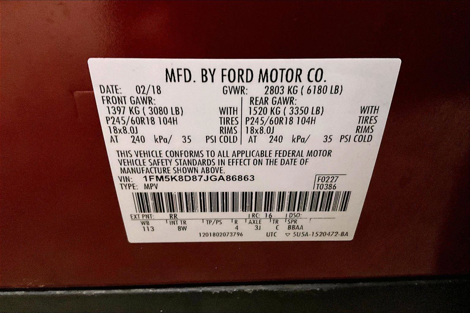 Used 2018 Ford Explorer XLT w/ Equipment Group 201A image 34