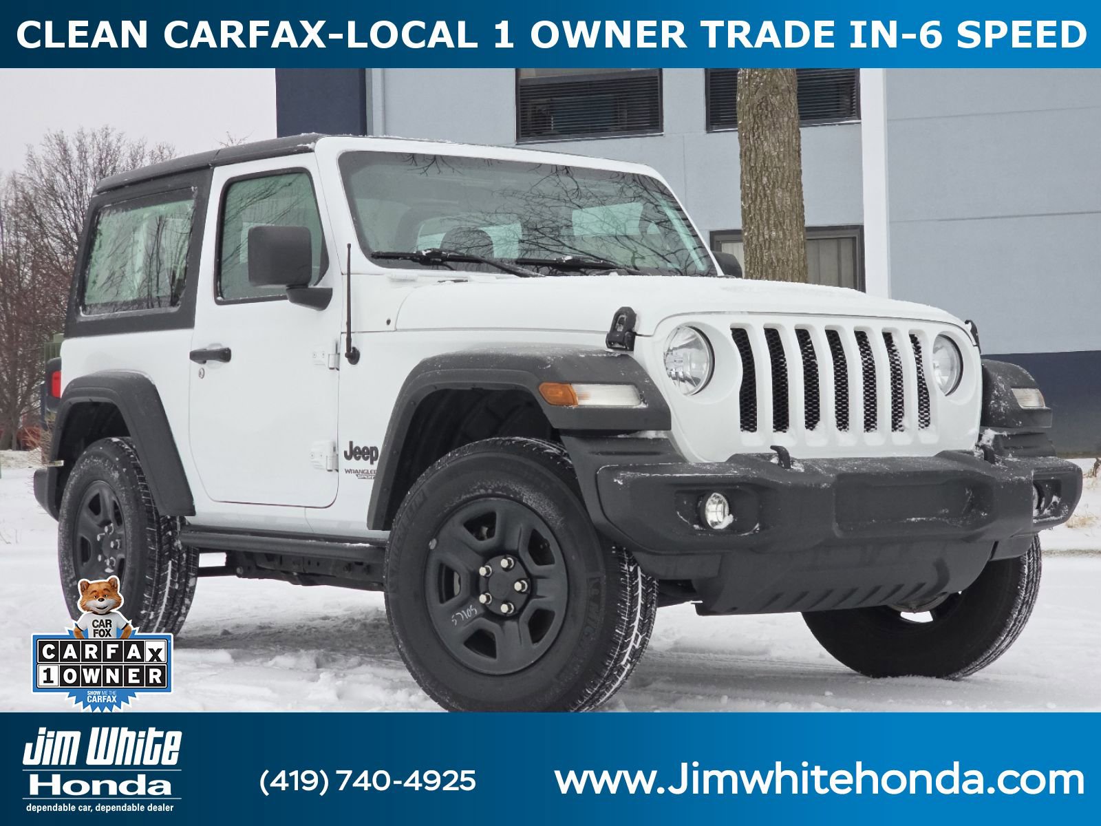 Used 2021 Jeep Wrangler Sport image 1