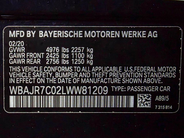 Used 2020 BMW 530i xDrive w/ Convenience Package AWD/4WD image 42