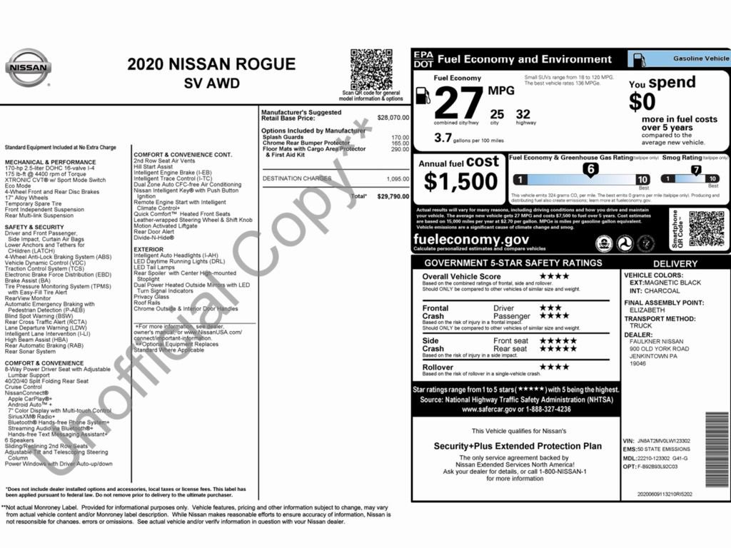Used 2020 Nissan Rogue SV image 2