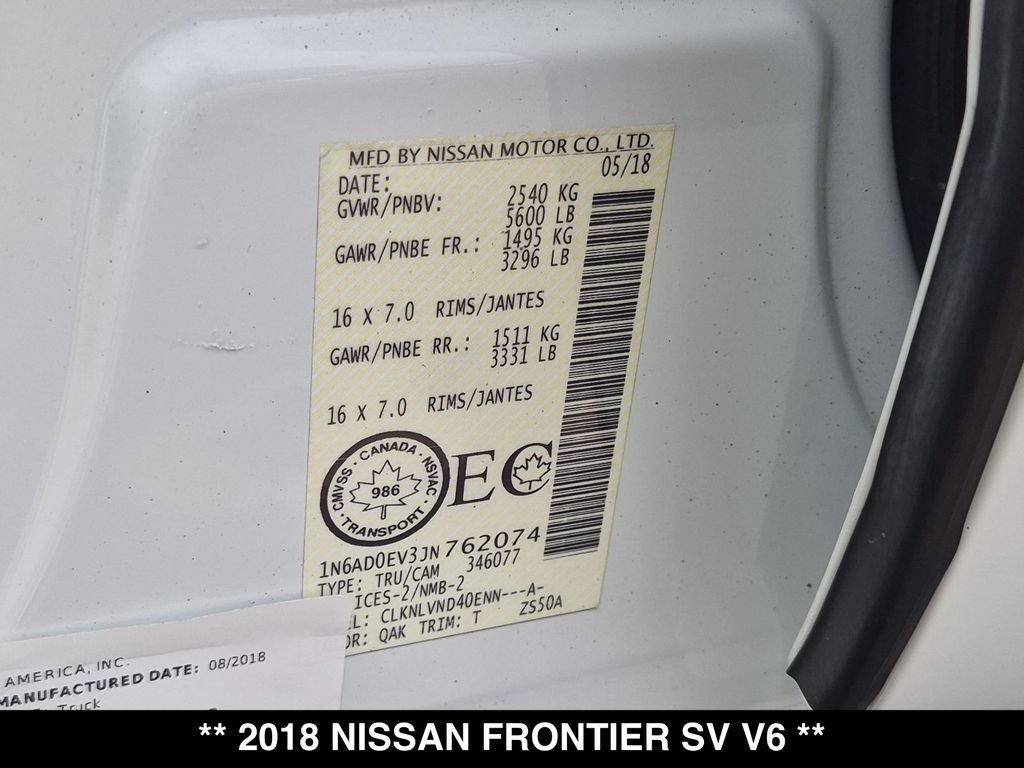 Used 2018 Nissan Frontier PRO-4X AWD/4WD image 29