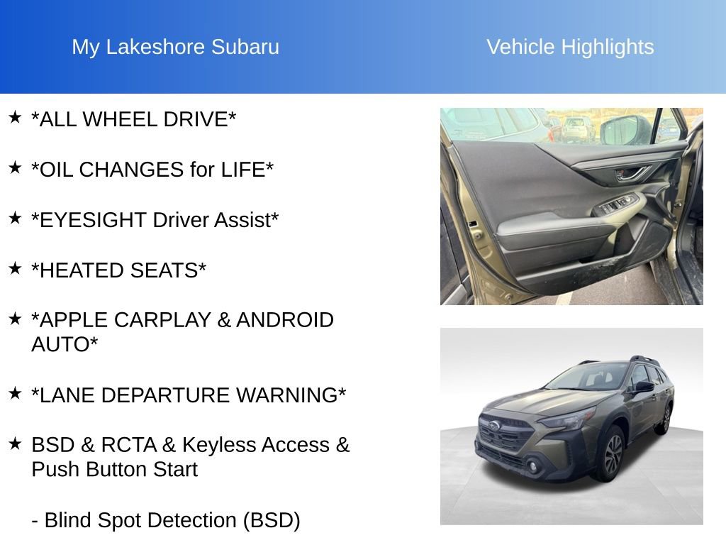 Certified 2025 Subaru Outback Premium image 6