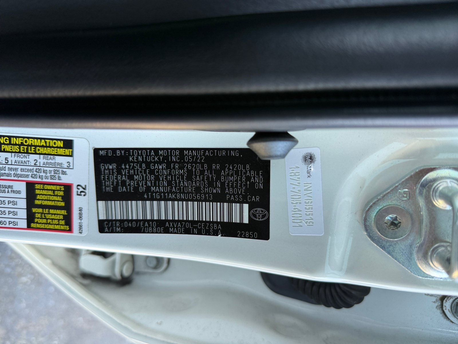 Used 2022 Toyota Camry SE FWD image 22