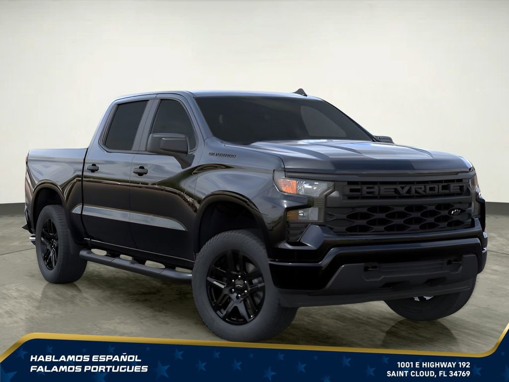 New 2026 Chevrolet Silverado 1500 Custom w/ Turbomax Blackout Package RWD image 8