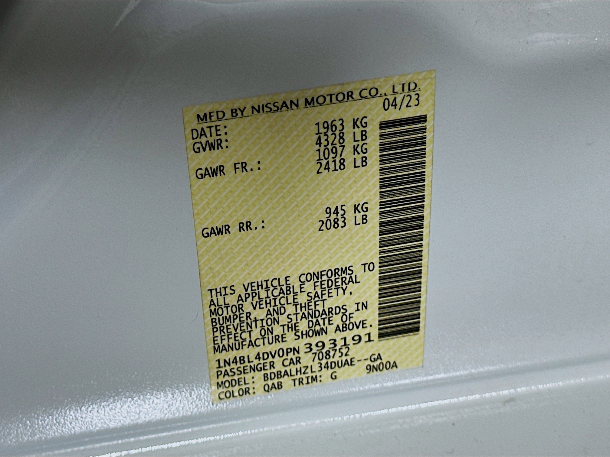 Used 2023 Nissan Altima 2.5 SV w/ SV Premium Package FWD image 12