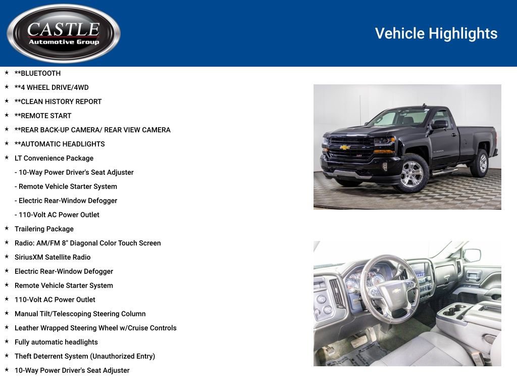 Used 2018 Chevrolet Silverado 1500 LT w/ LT Convenience Package AWD/4WD image 3