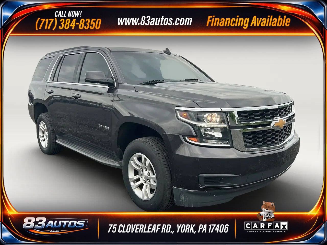 Used 2017 Chevrolet Tahoe LT