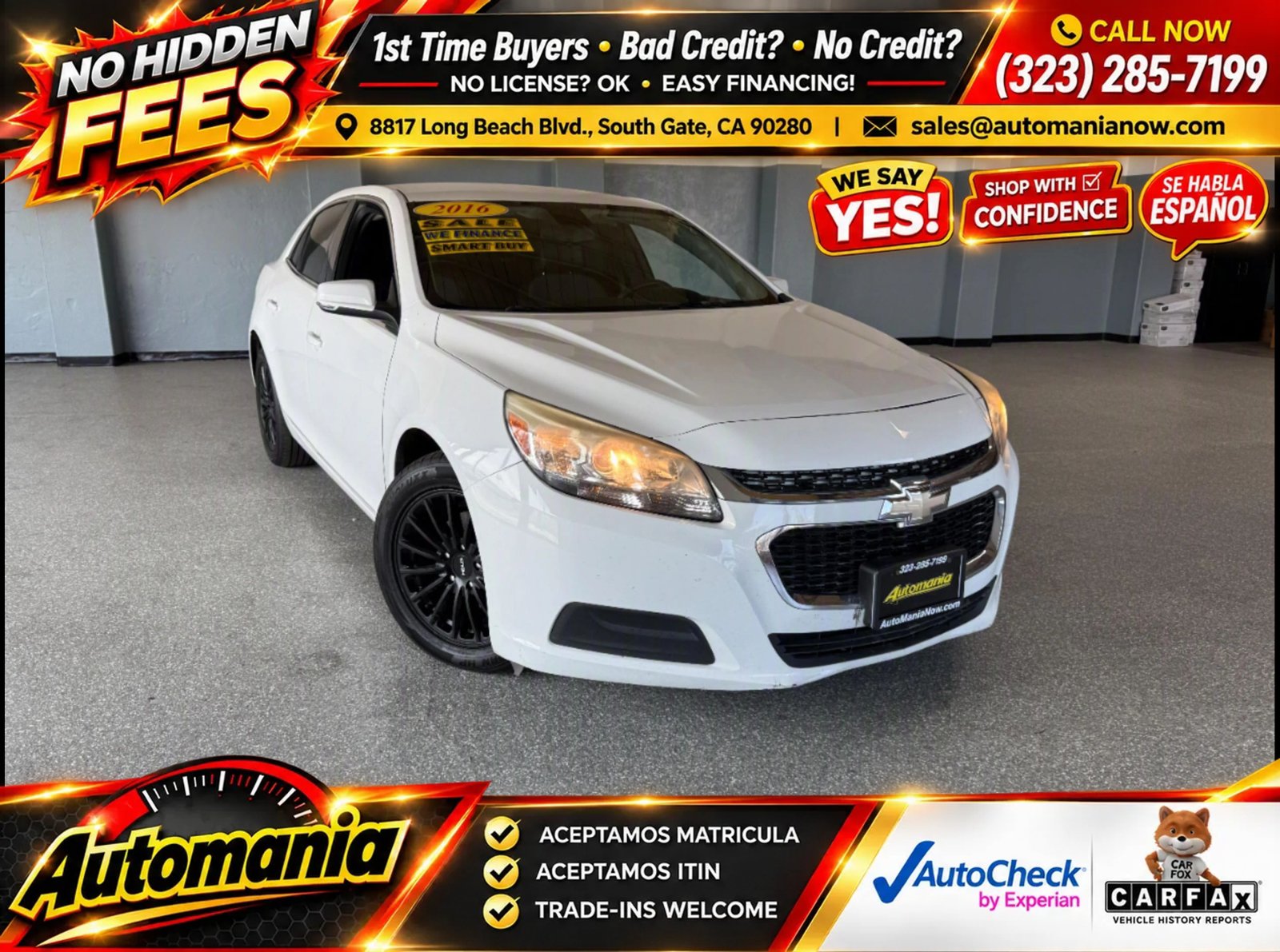 Used 2016 Chevrolet Malibu LT FWD image 1