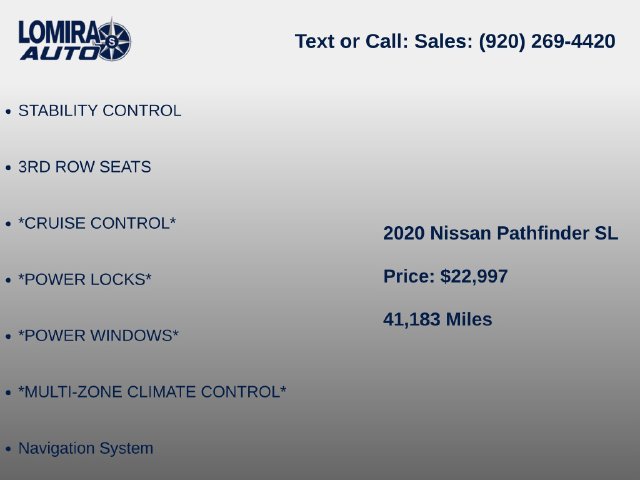 Used 2020 Nissan Pathfinder SL AWD/4WD image 6
