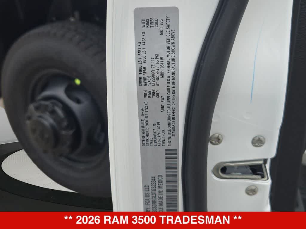 New 2026 RAM 3500 Tradesman AWD/4WD image 35