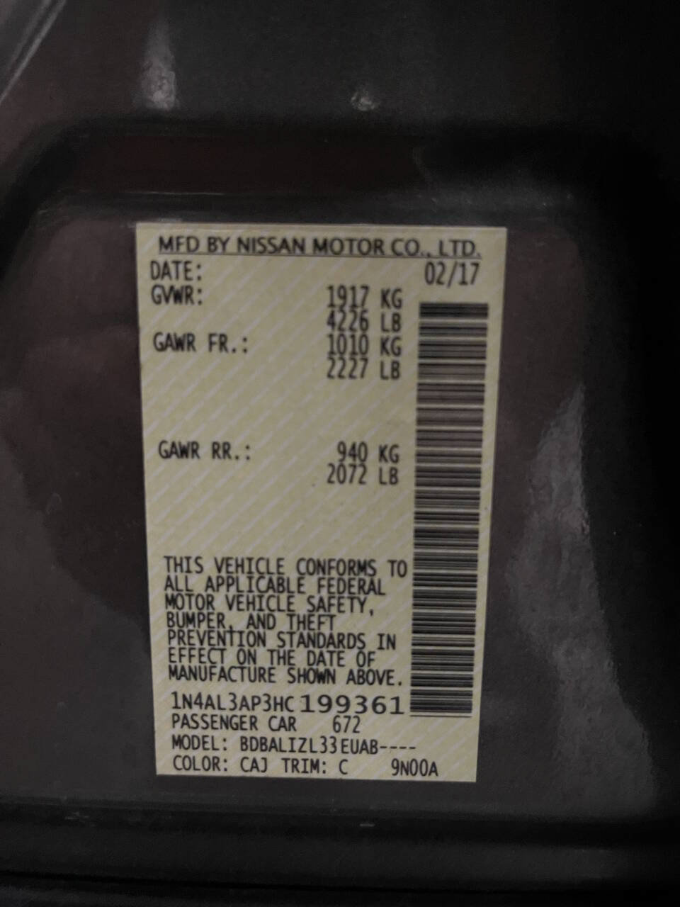Used 2017 Nissan Altima 2.5 SV FWD image 30