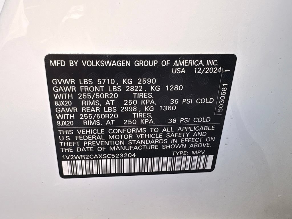 Used 2025 Volkswagen Atlas SE FWD image 34