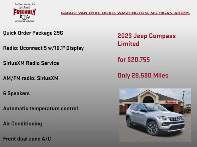 Used 2023 Jeep Compass Limited AWD/4WD image 5