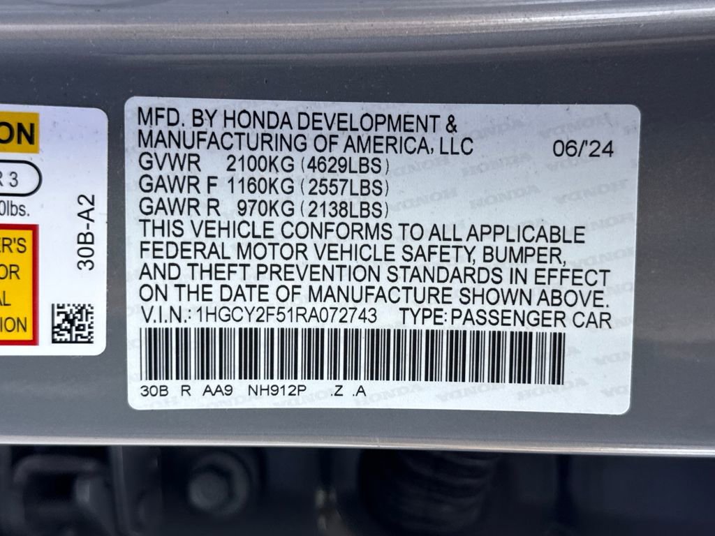 Certified 2024 Honda Accord Sport image 25